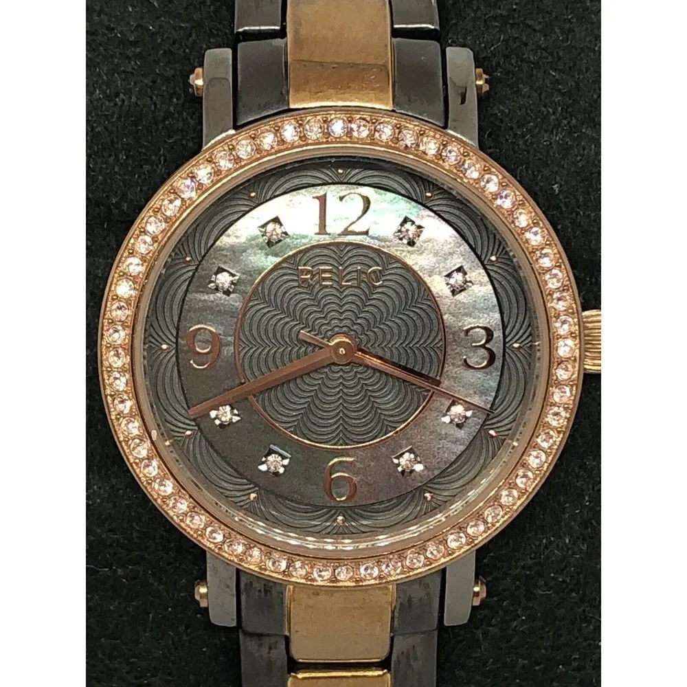 Relic ZR34182 Women's Stainless Steel Analog Quartz Genuine Wrist Watch DV19